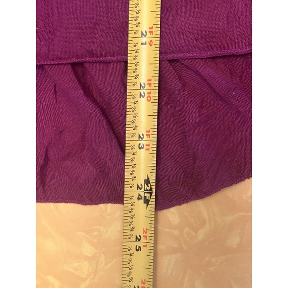 VTG Y2K Self Esteem Purple Babydoll Top Blouse Women's Size Small Whimsy 00s - Picture 4 of 6